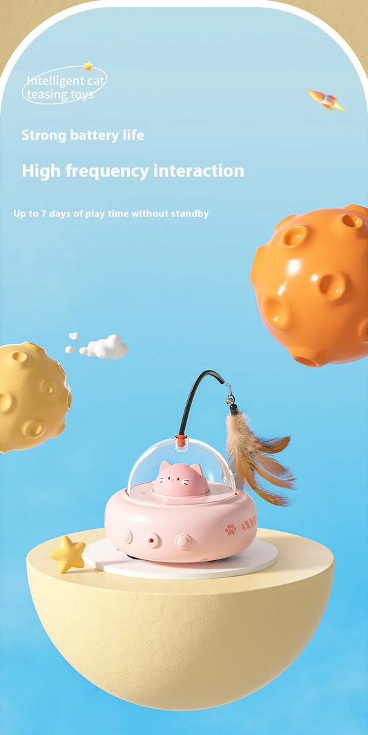 Electric UFO Cat Teaser Toy - Cozy & Clever