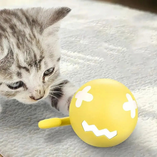 Smart Rolling Cat Toy Ball - Cozy & Clever