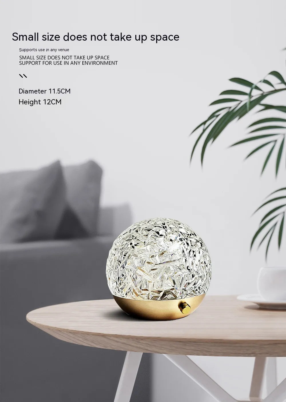 Water-Ripple Crystal Mood Lamp - Cozy & Clever