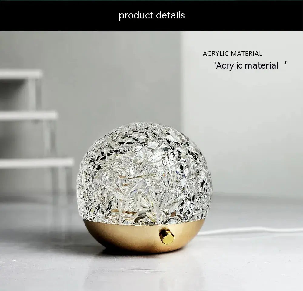 Water-Ripple Crystal Mood Lamp - Cozy & Clever