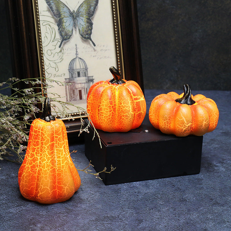 Resin LED Pumpkin Lantern Trio - Cozy & Clever