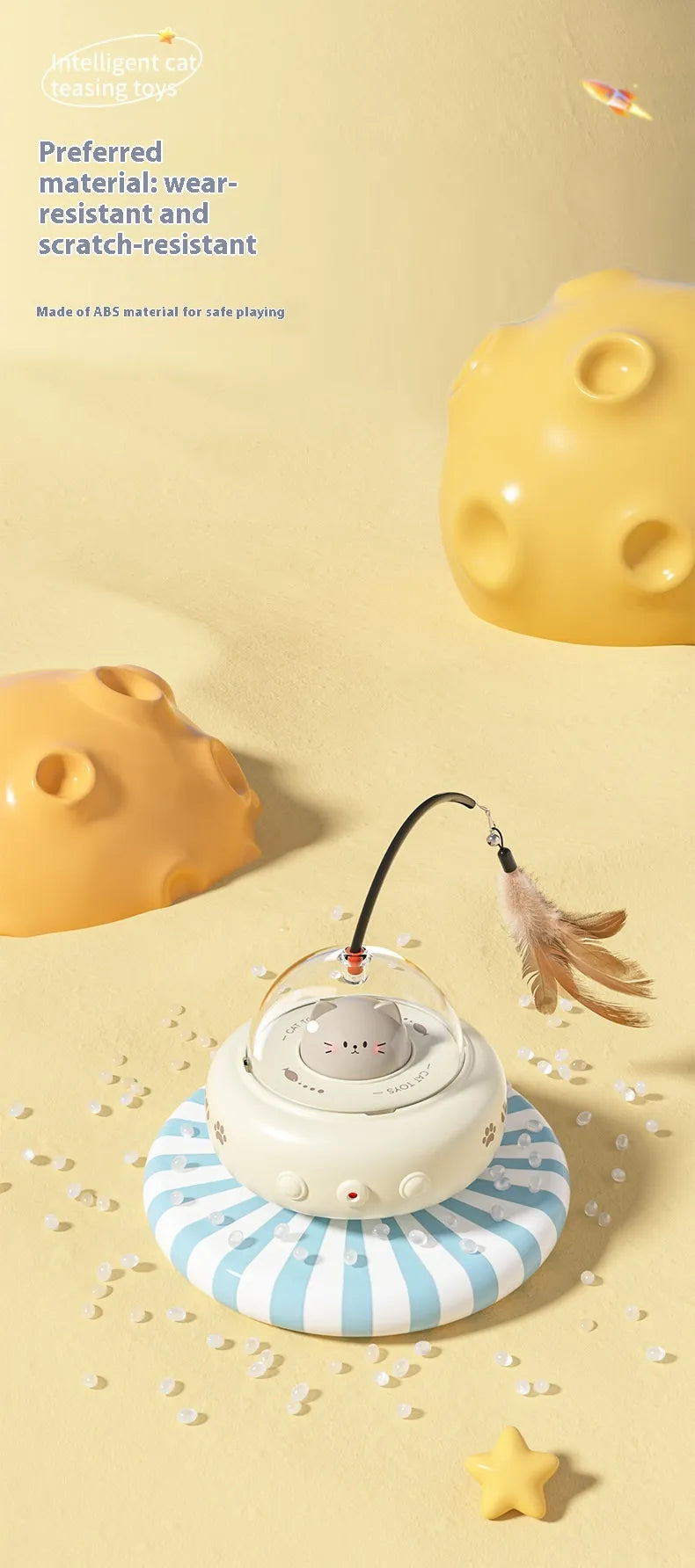 Electric UFO Cat Teaser Toy - Cozy & Clever